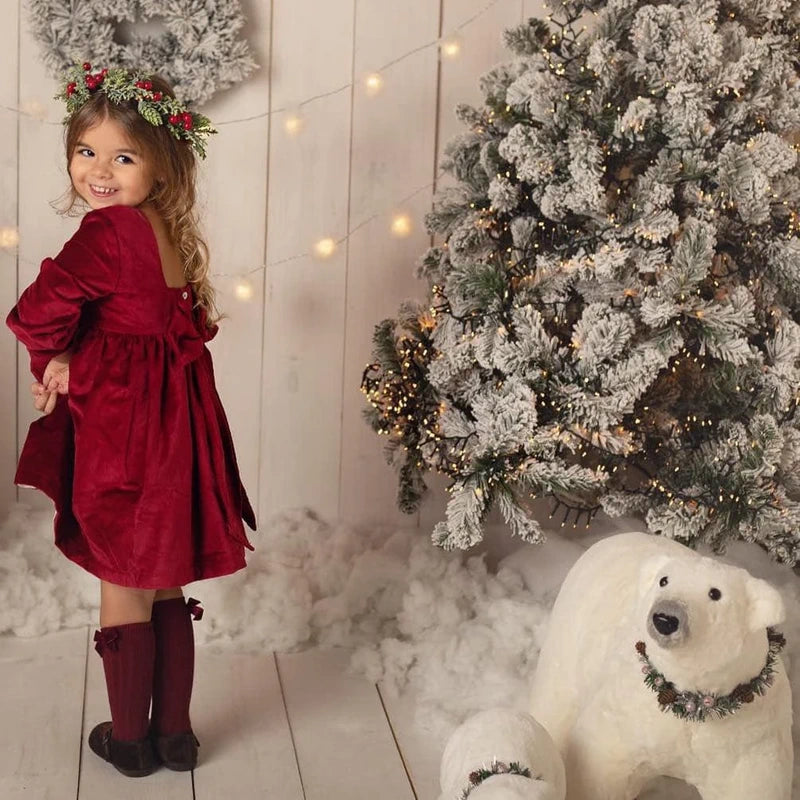 Vestido Veludo Bordeaux tamanho 2 anos