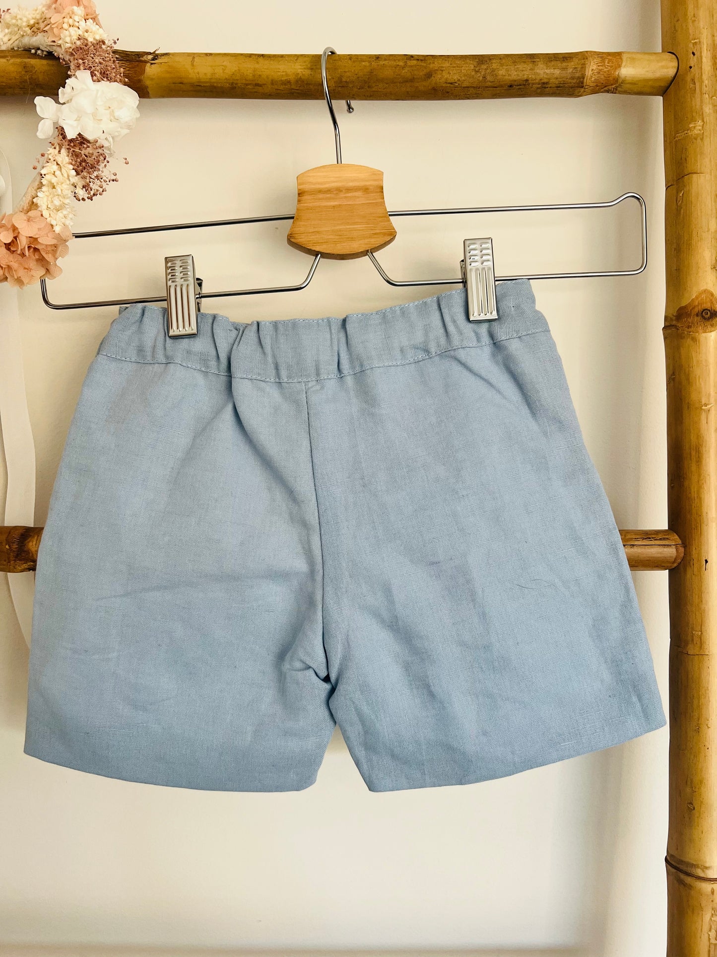 Calção Simples de menino (18 meses) - Azul Azafata