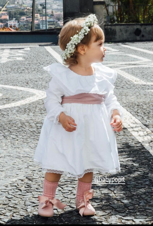 Vestido Kika com renda (manga comprida)