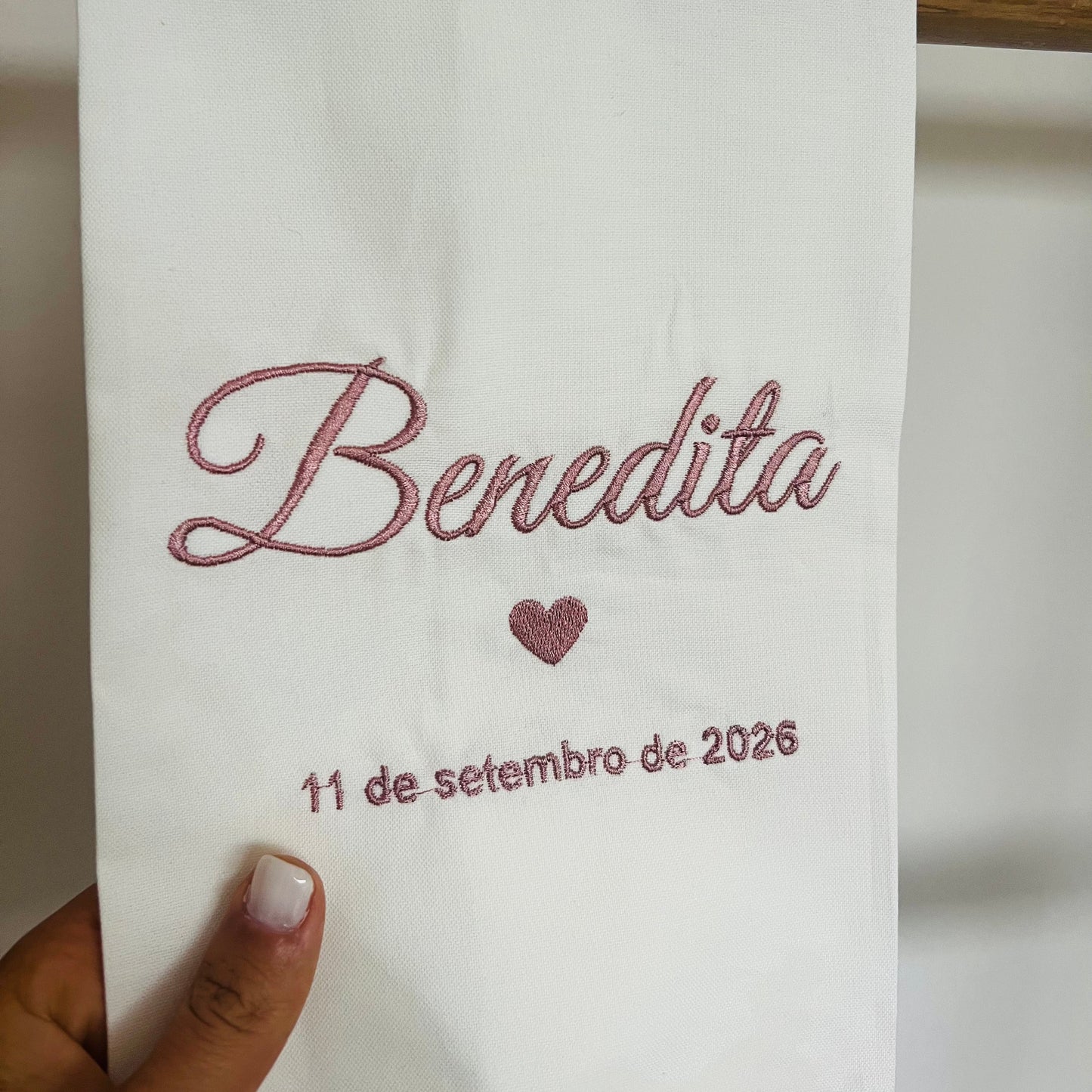 Conjunto de batismo coração