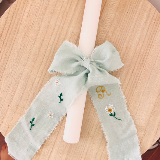 Faixa de vela bordada