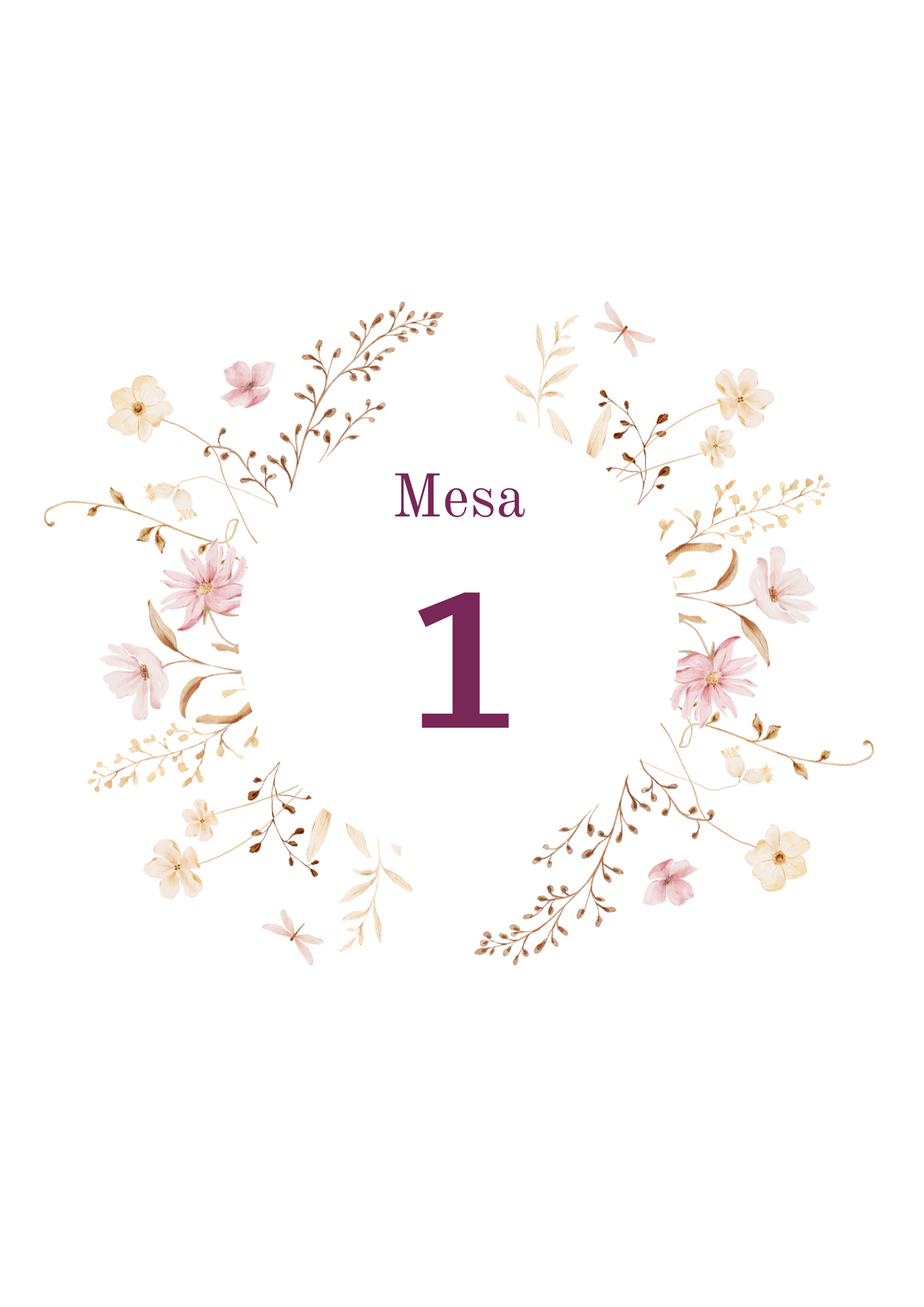 Marcadores de mesa