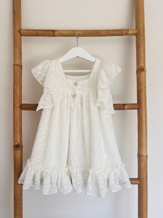 Vestido Organza com Folho