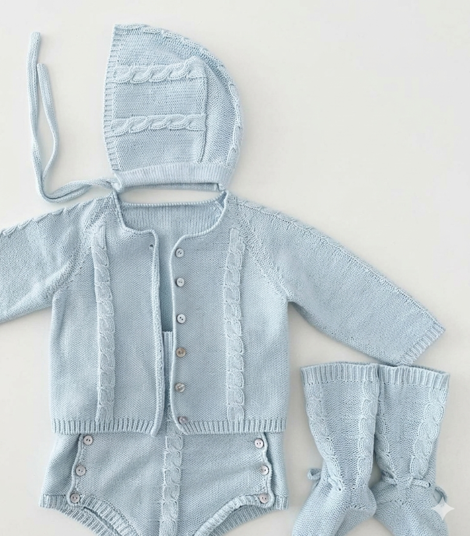 Conjunto completo primeira roupa bebe