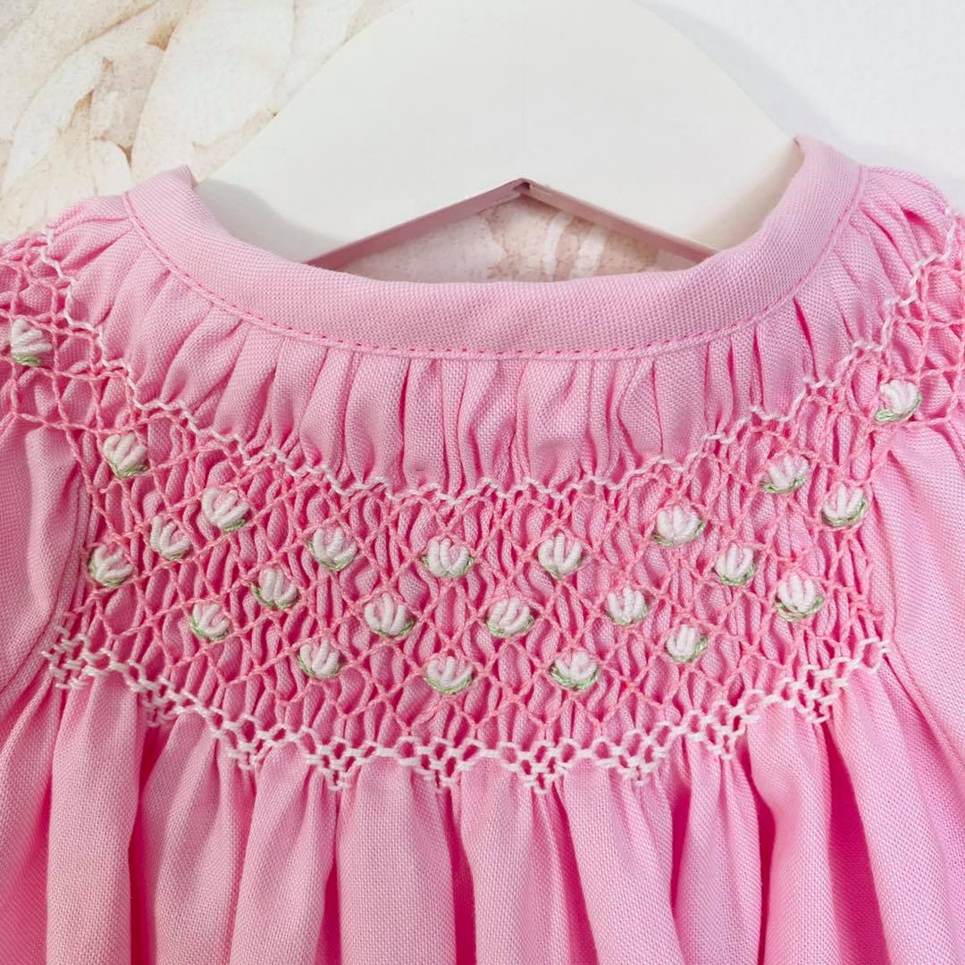Pink Honeycomb Dress