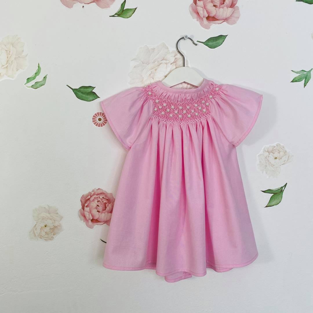 Pink Honeycomb Dress