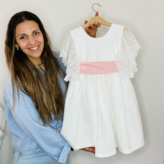 vestido tule bordado