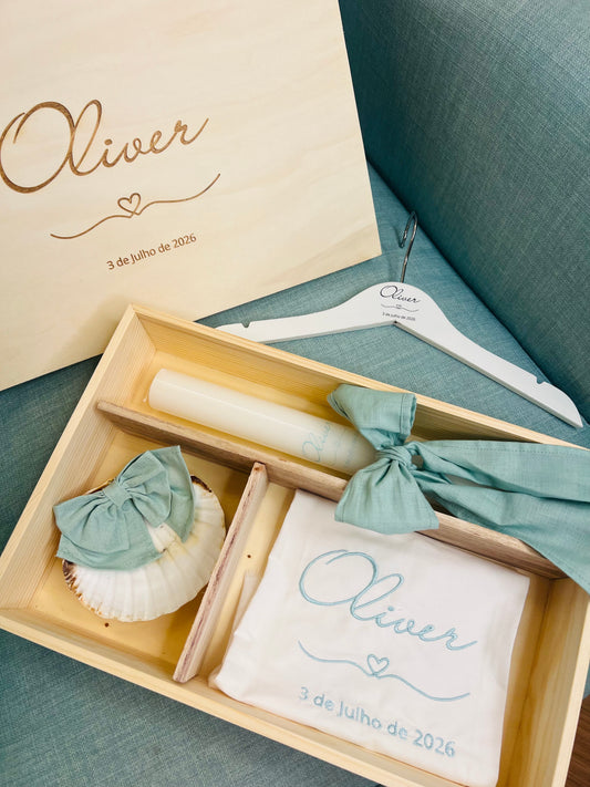 Conjunto de batismo Linha Coração