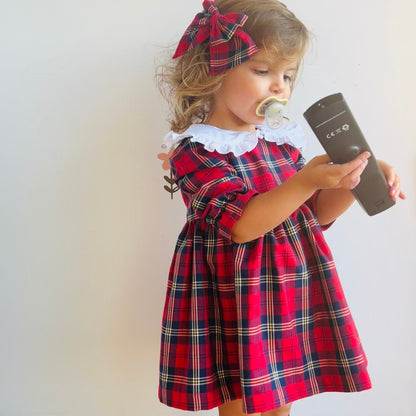 Lucy Red Plaid Dress