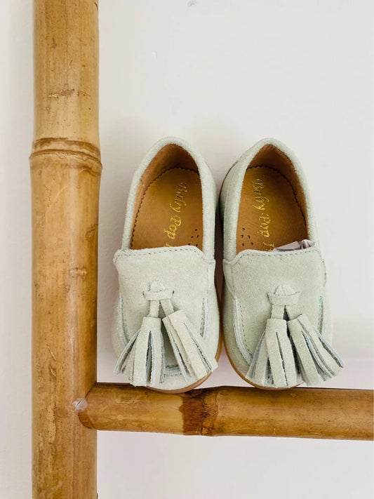 Sapato Berloque Verde Água