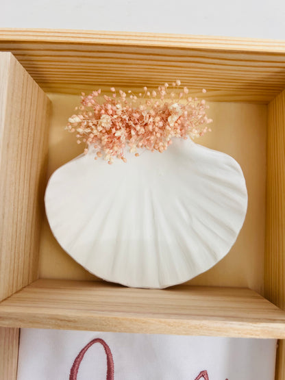 Conjunto de batismo com flores