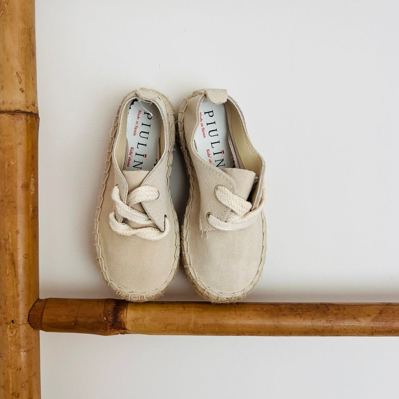 Raw Linen Shoes with Laces