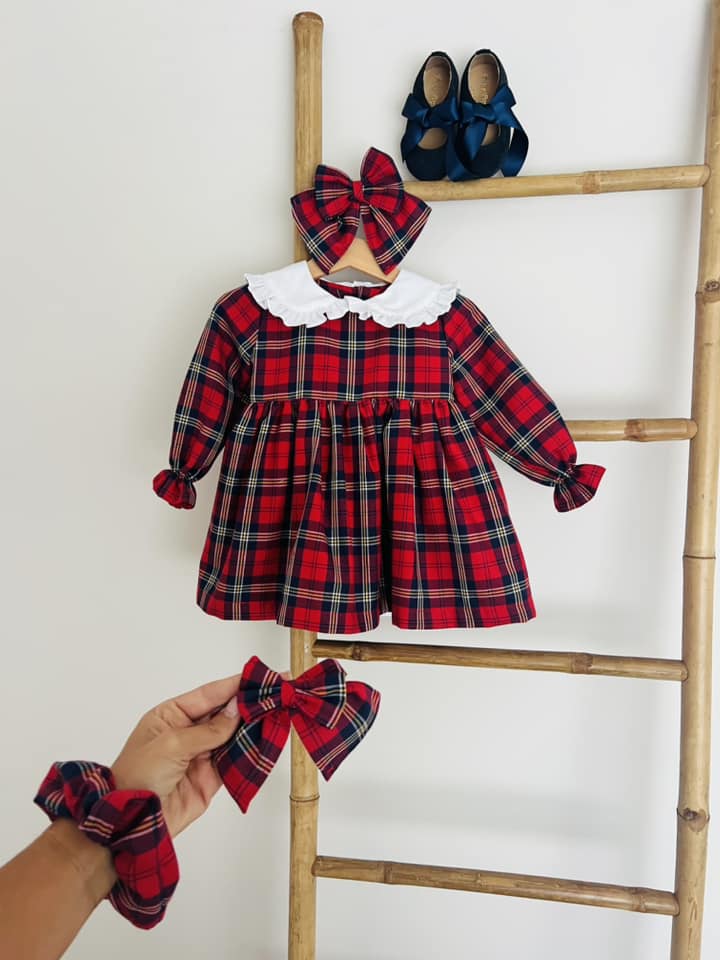 Lucy Red Plaid Dress