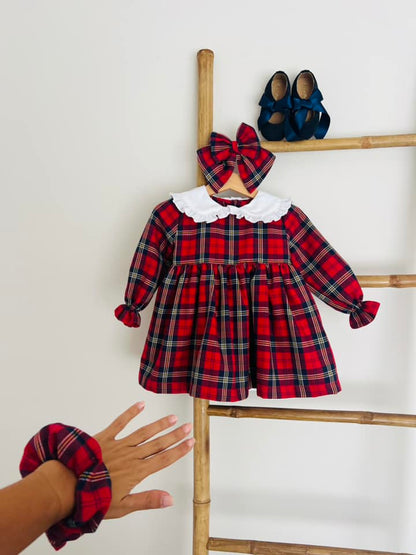 Lucy Red Plaid Dress
