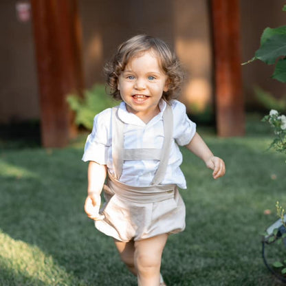 Bloomer Shorts with Tyrolean Pleat Belt 