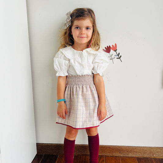 Saia tartan (apenas saia)