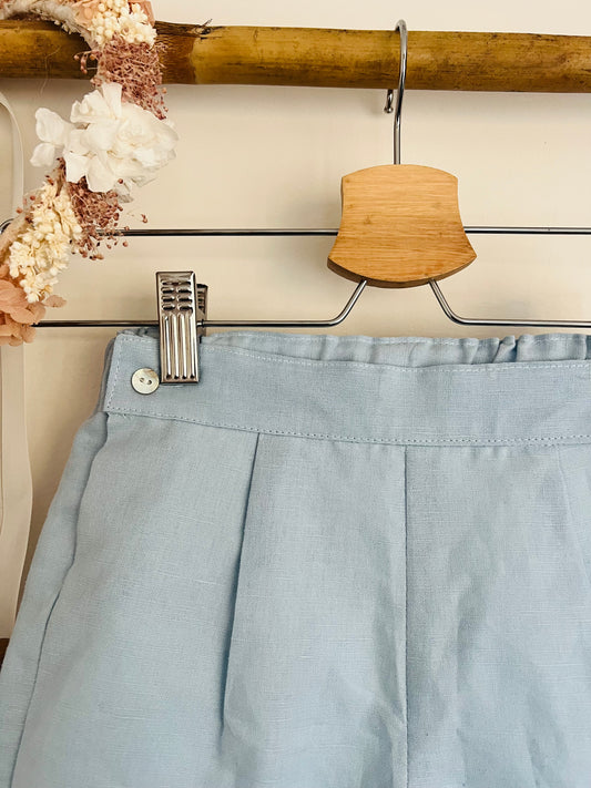 Pantalones cortos sencillos para niño - Azul bebé