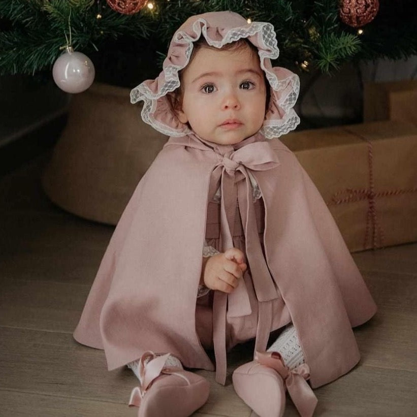 Cape with Hood and Lace