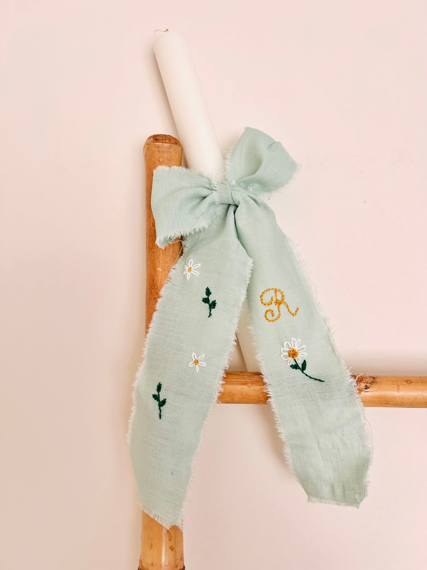 Faixa de vela bordada