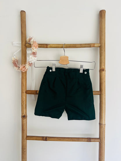 Dark Green/Forest Plain Shorts