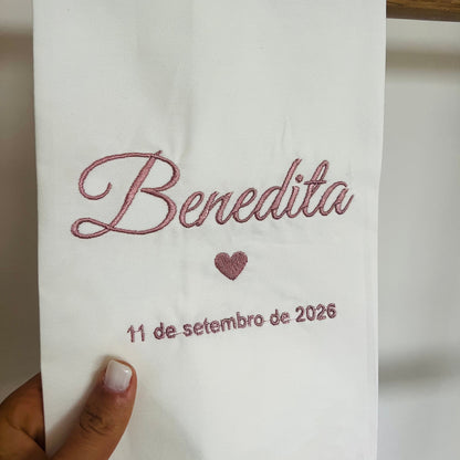 Conjunto de batismo coração