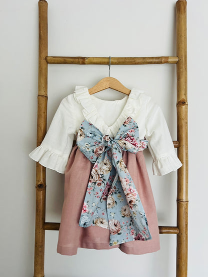 Vestido Beatriz com Faixa Florida