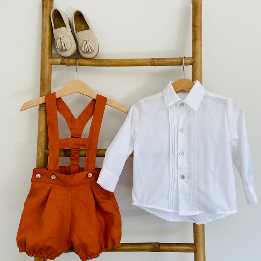 Conjunto calcao bloomer tiroles com camisa