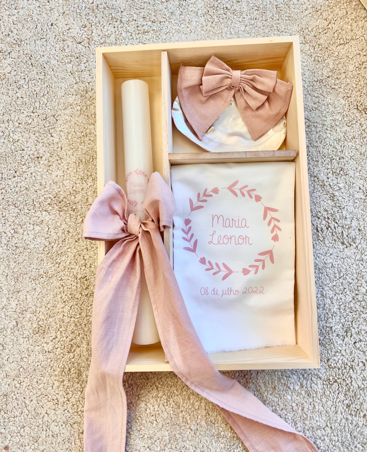 Baptism Set with Mother of Pearl Shell
