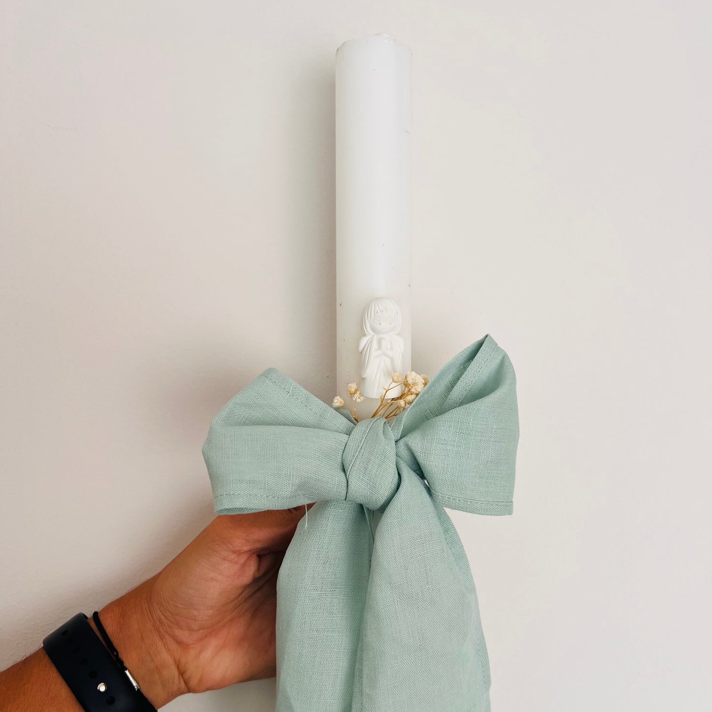 Baptism Candle with Doll