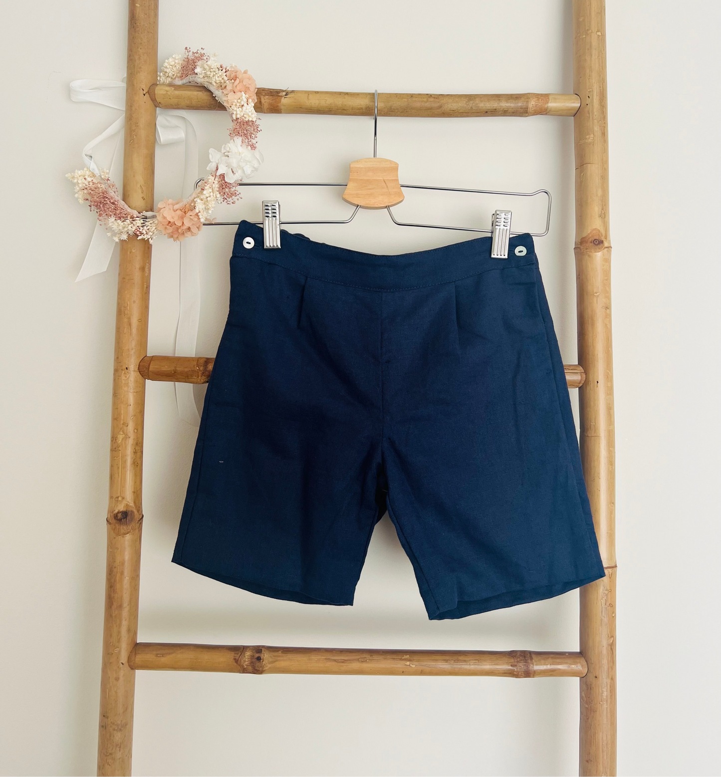 Navy Blue Simple Shorts