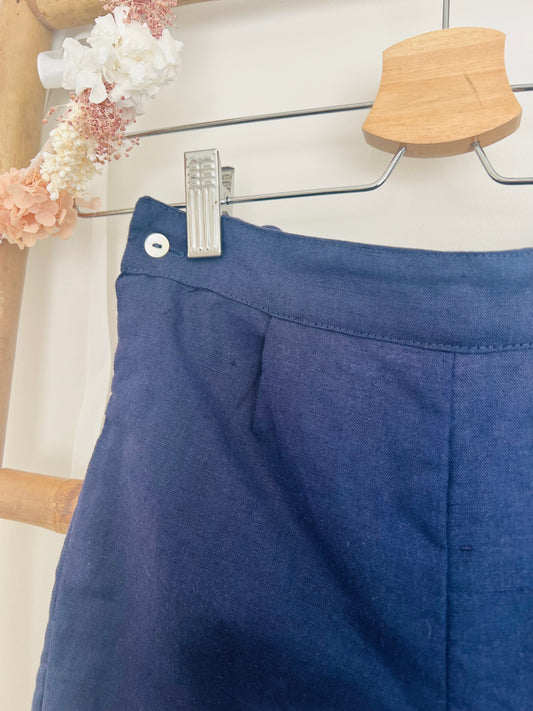 Pantalones cortos sencillos azul marino