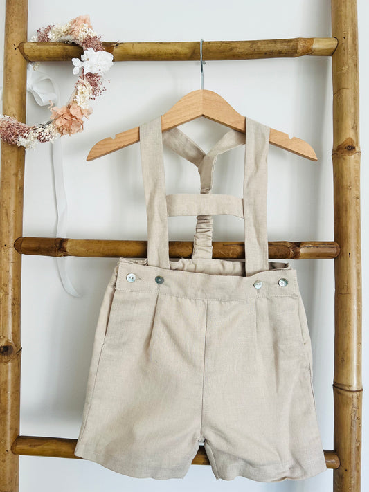 Pantalón corto tirolés beige - Niño