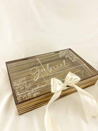 Caixa de batismo Acrilico