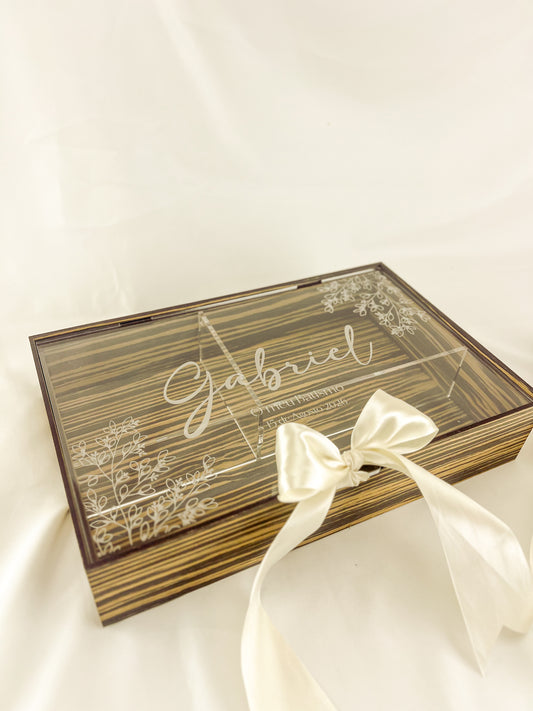 Caixa de batismo Acrilico