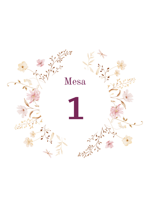 Marcadores de mesa