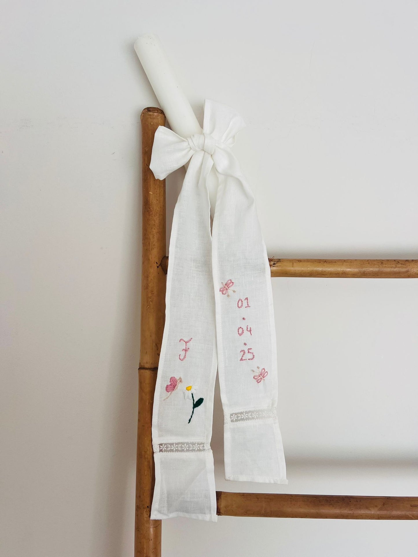 Bordado Personalizado na Faixa da Vela