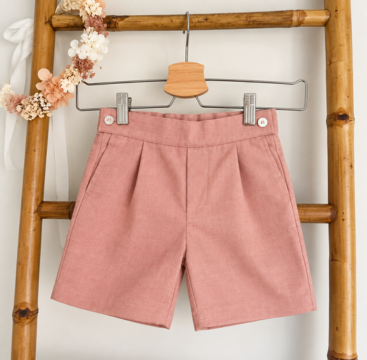 calção rosa de cerimonia menino 3 anos