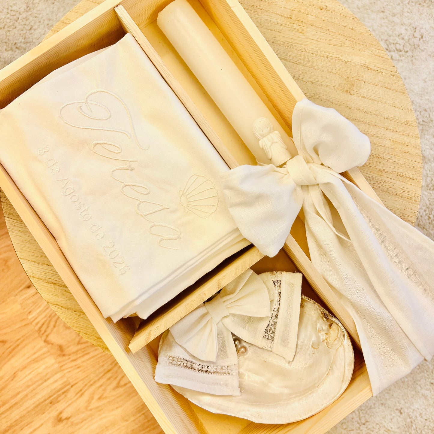 Conjunto batismo branco