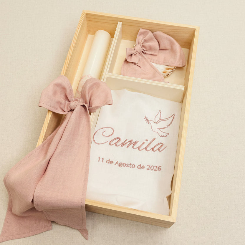 vela concha e toalha