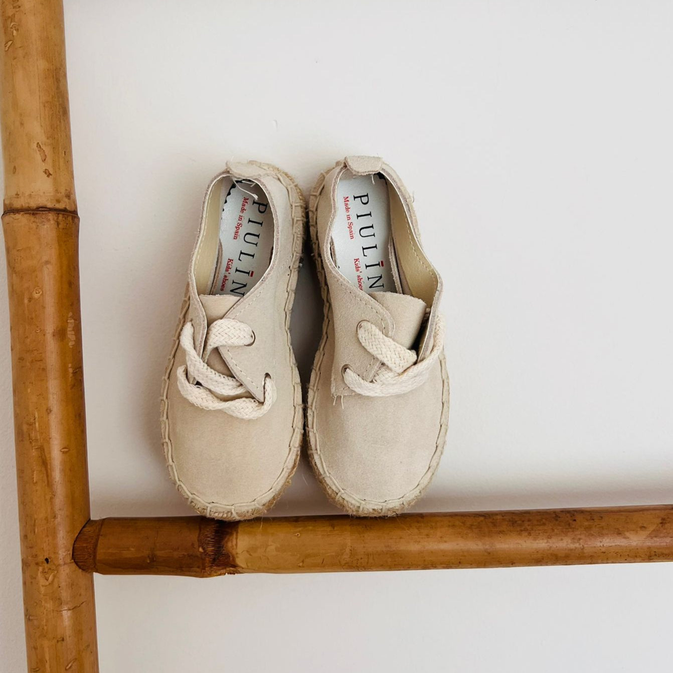 Raw Linen Shoes with Laces