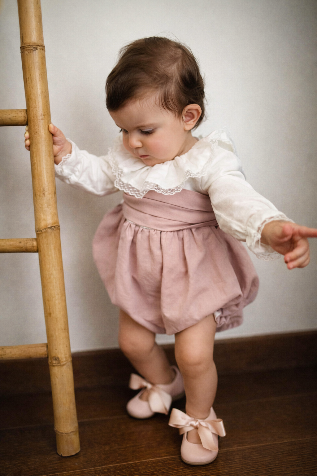 fofo cerimonia com renda bebe