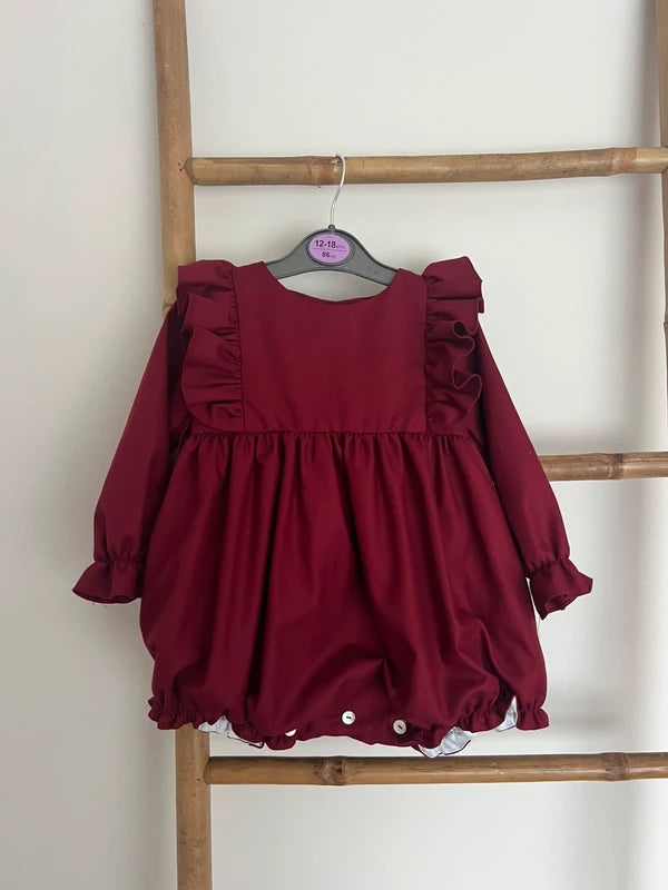 fofo vermelho bordeaux bebe menina 
