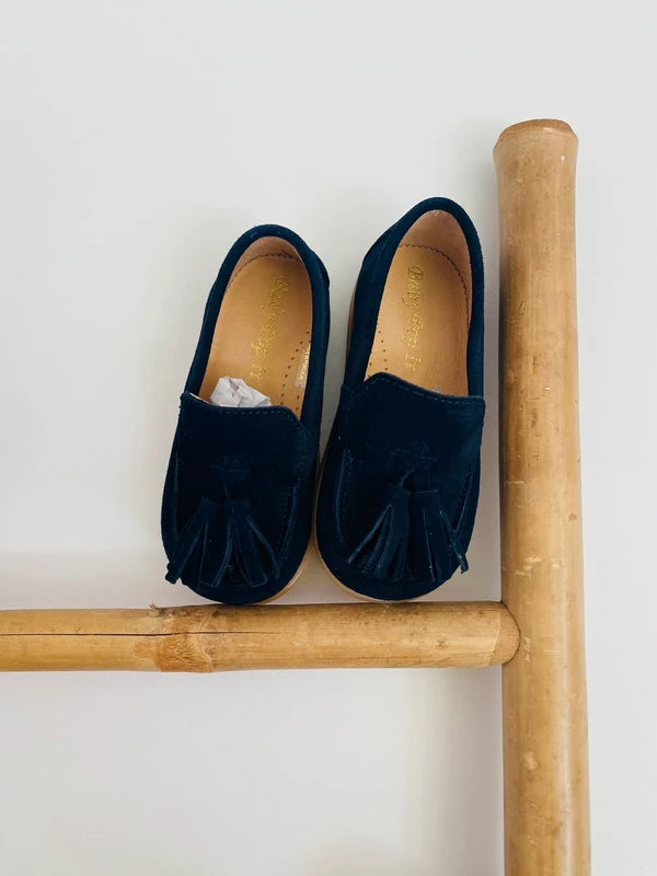 sapatos azul marinho berloque bebe