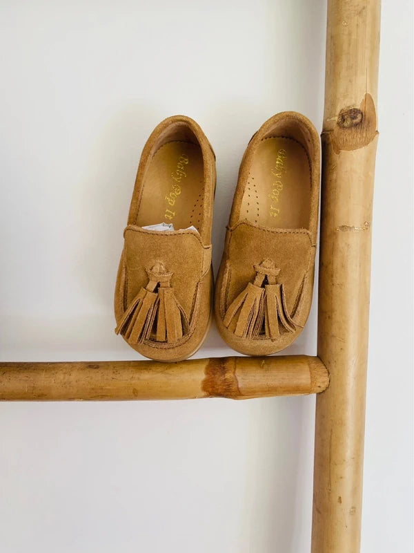 sapatos camel cerimonia menino