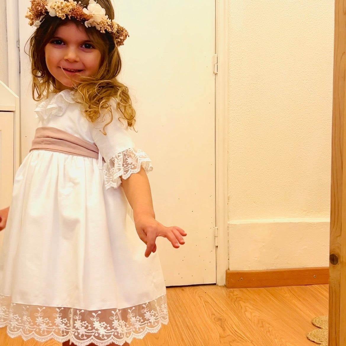 vestido batismo de meninas