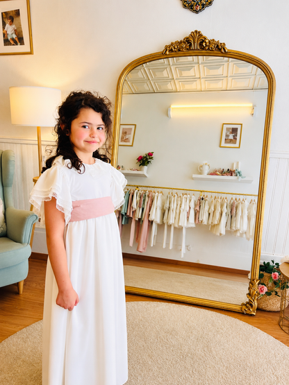 vestido comprido para crianca comunhao