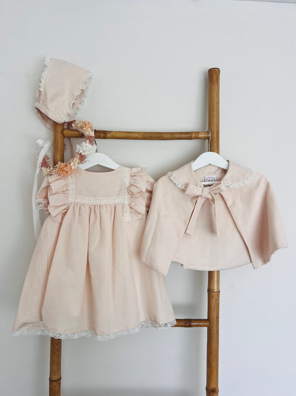 vestido em linho cerimonia menina