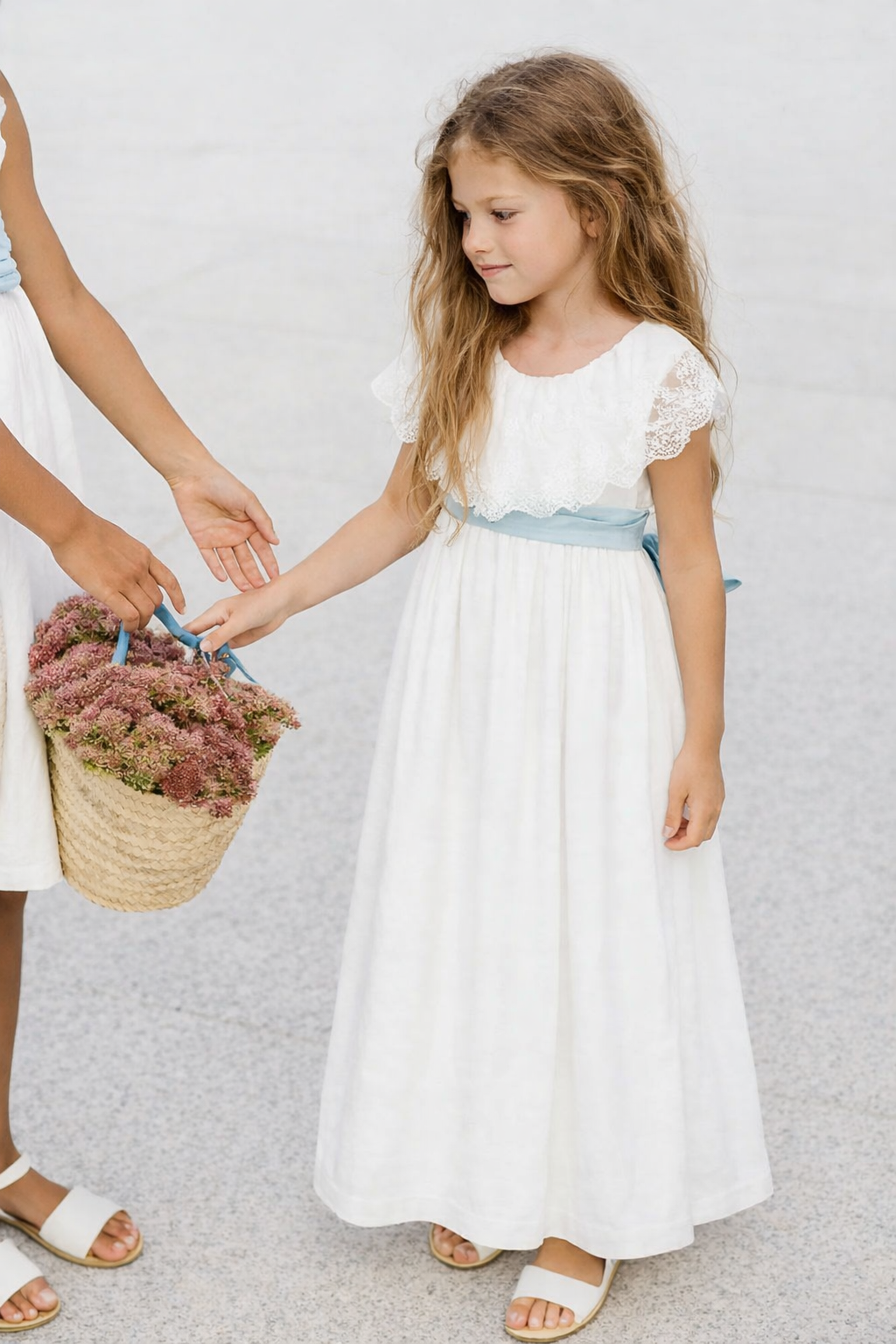 vestido menina comunhao crianca