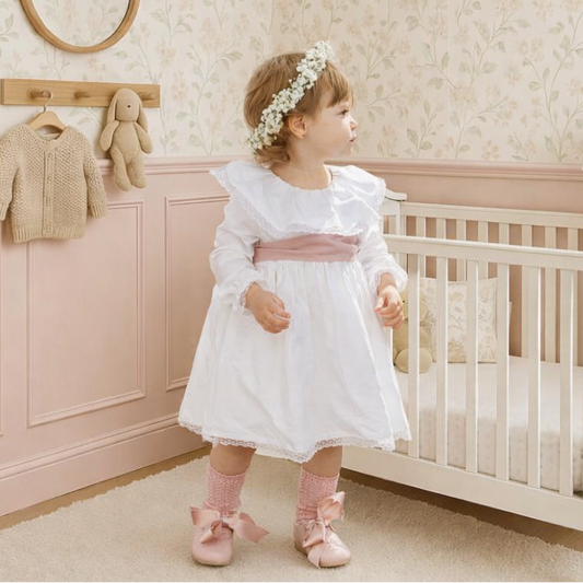 Vestido Kika com Renda (manga comprida)