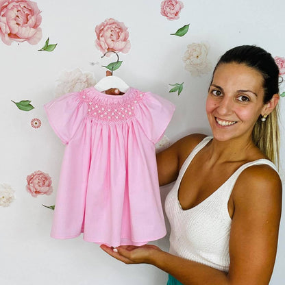 Pink Honeycomb Dress